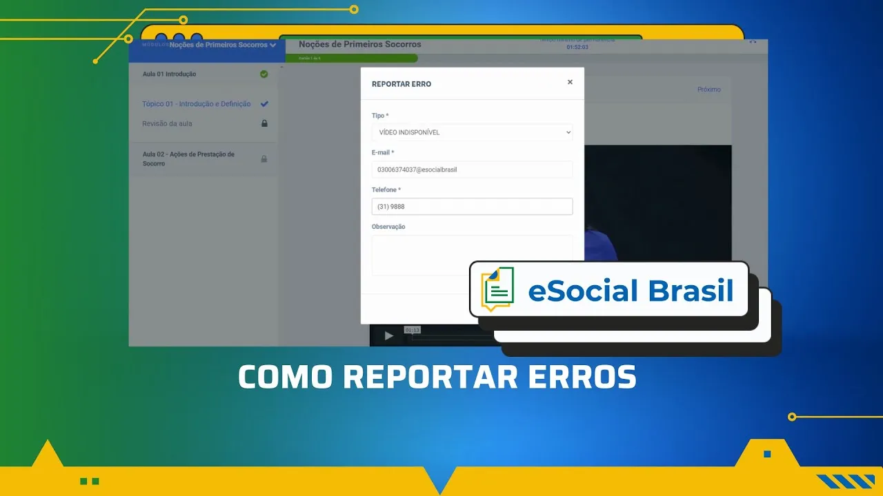 Como reportar erros no eSocial Brasil