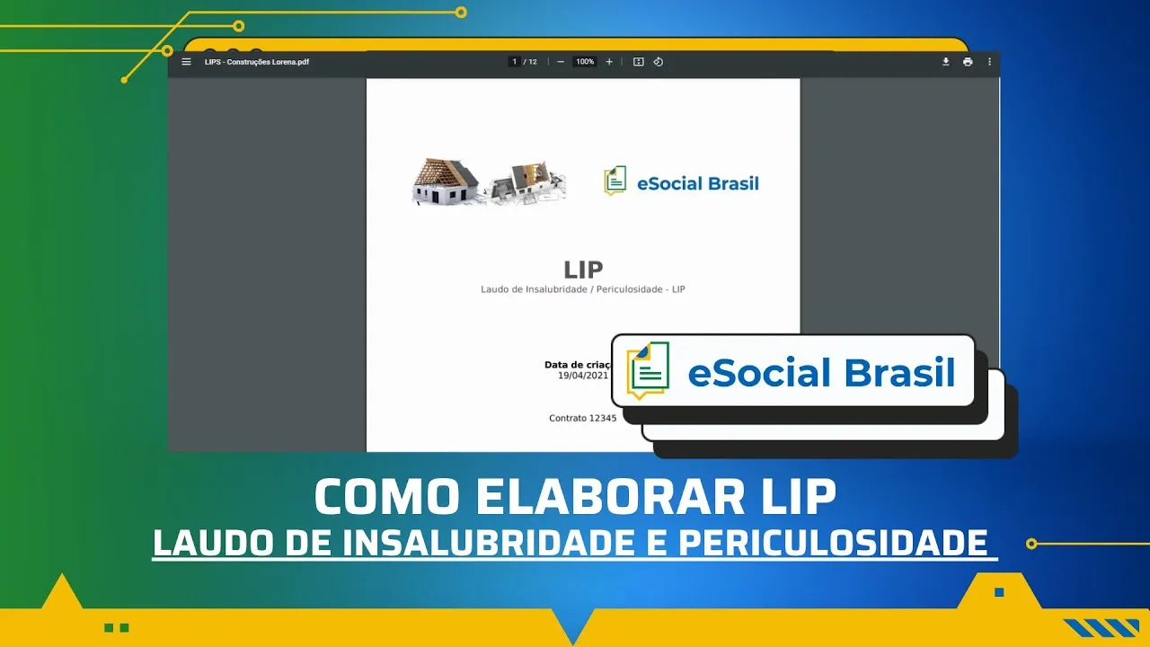 Como elaborar o LIP no eSocial Brasil (Laudo de Insalubridade e Periculosidade)