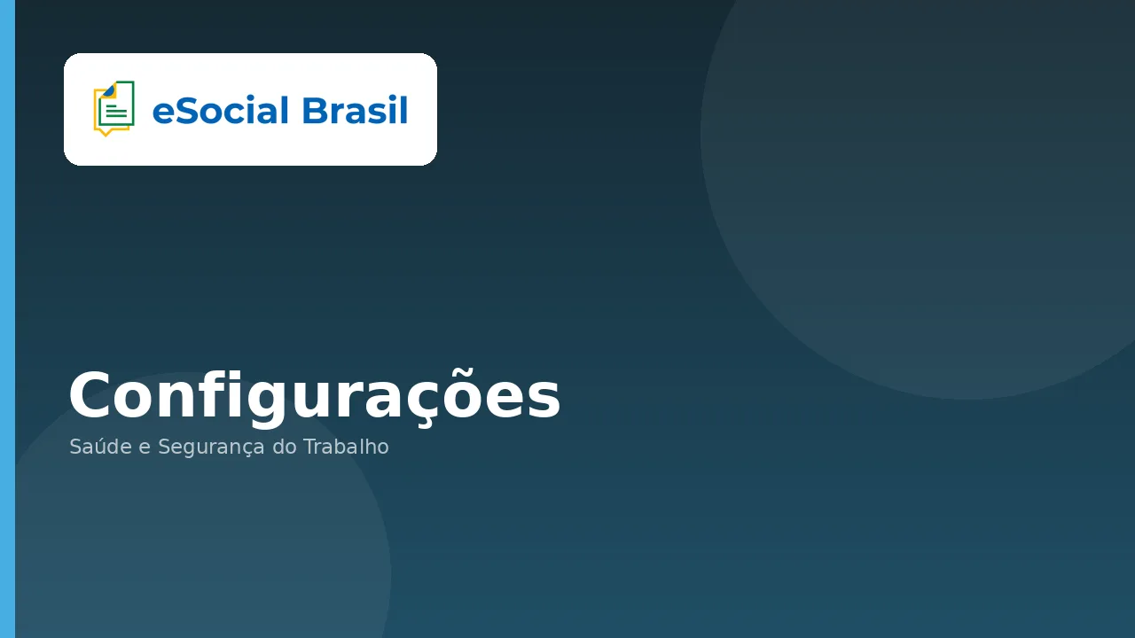 Configurações de jornada de trabalho